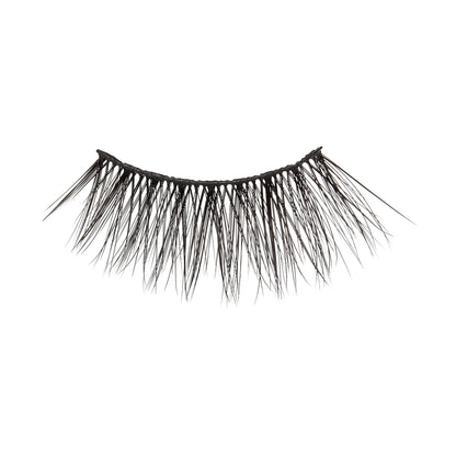 KISS Magnetic Lashes, Charm, 1 Pair of Synthetic False Eyelashes With 5 Double Strength Magnets, Wind Resistant, Dermatologist Tested Fake Lashes Last Up To 16 Hours, Reusable Up To 15 Times, Black