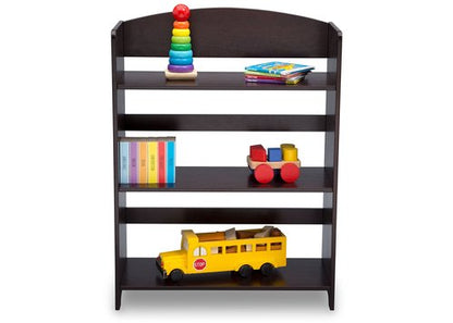 Delta Children MySize Deluxe Toy Box - Greenguard Gold Certified, Dark Chocolate & MySize Bookshelf, Dark Chocolate