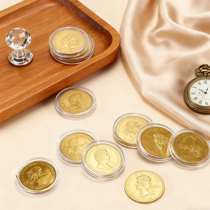20PCS Brass Coin Blanks 40mm Diameter 2mm Thickness Laser Engravable Coins for DIY Customization Personalized Gifts Challenge Coins Memorial Projects