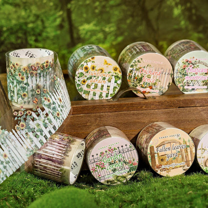 6pcs Garden Fence PET Tape Set Scrapbook Stickers for DIY Crafts Journaling Scrapbook Supplies