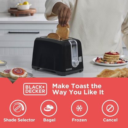Skiennix 2-Slice Extra Wide Slot Toaster - Perfect for Bagels & Thick Bread | Stylish Design