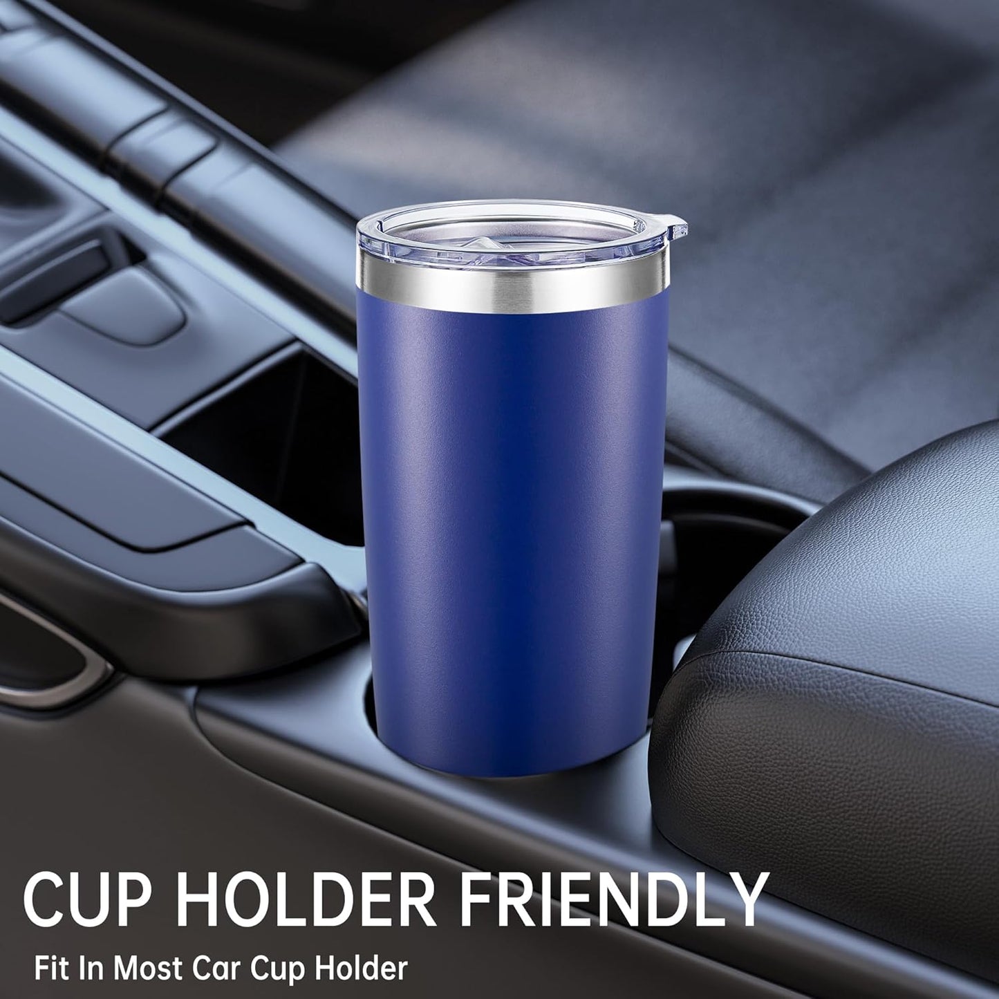 20 oz 20oz 6 pack Tumblers Bulk Stainless Steel Tumbler with Lid Double Wall Vacuum Insulated Coffee Mug Powder Coated