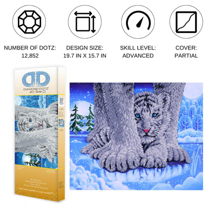 DIAMOND DOTZ at Home Hide N Seek Diamond Painting Kits for Adults - Diamond Art Kits a Relaxing Creative Craft Kit with Dotz Gems 19.7x15.7