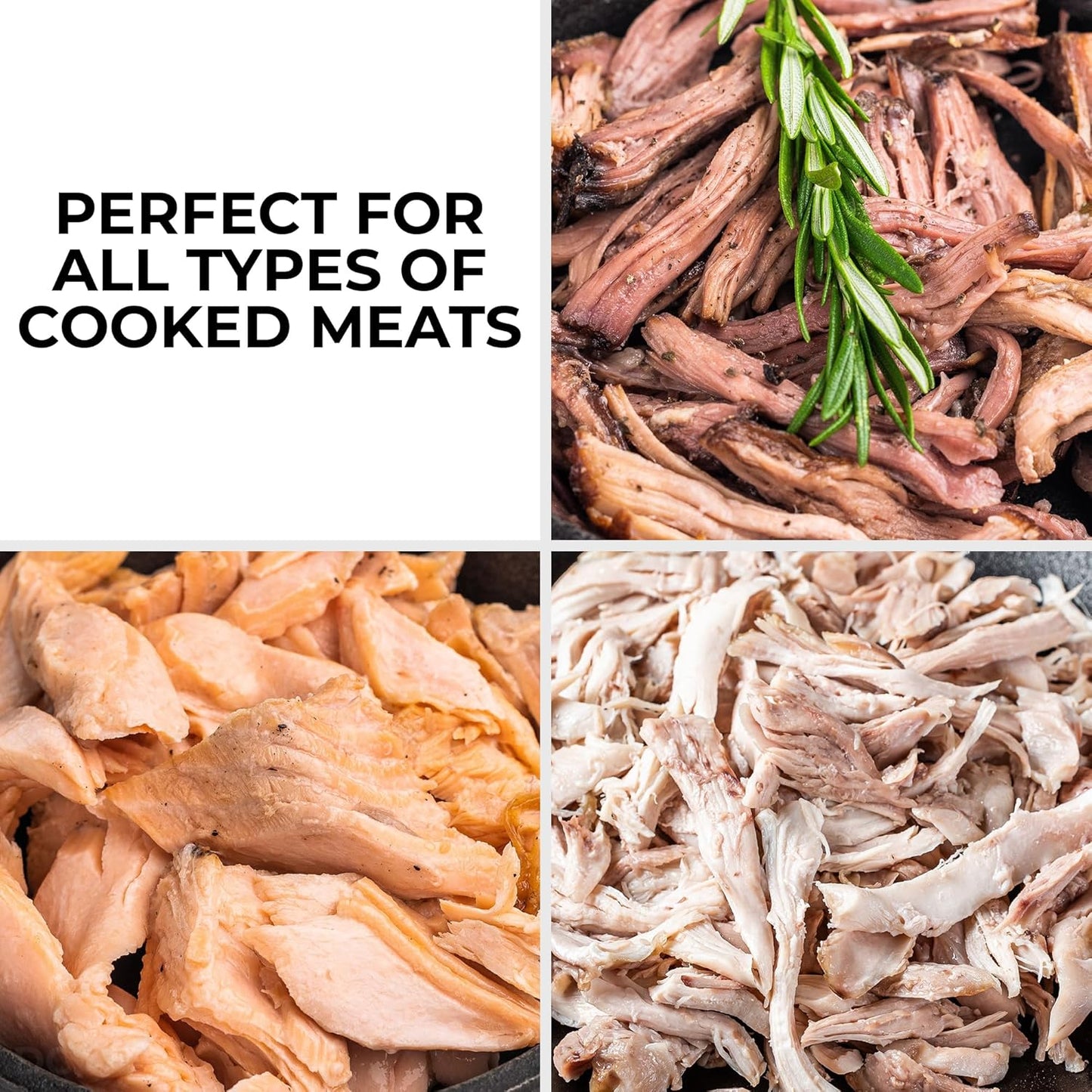 Zulay Kitchen 10.8 Inch Chicken Shredder Tool Twist Large with Anti-Slip Base - Shreds in Seconds, Easy to Use