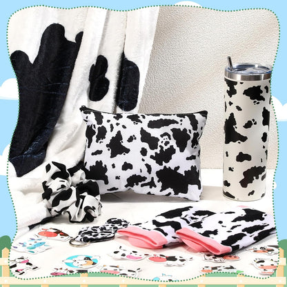 Set 20 oz 50" 60" Bokon Cow Stuff for Girls, Christmas Cow Gift Include Stainless Steel Tumbler with Lid and Straw x
