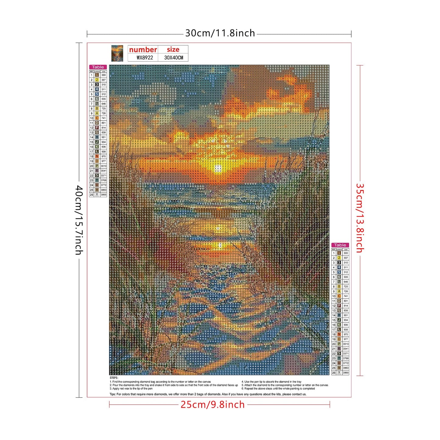 Lxmsja Beach Diamond Art Kits for Adults, Landscape DIY Full Drill Diamond Painting Kits for Beginners, 5D Gem Art Crafts for Adults, Home Wall Decor 12x16 inch