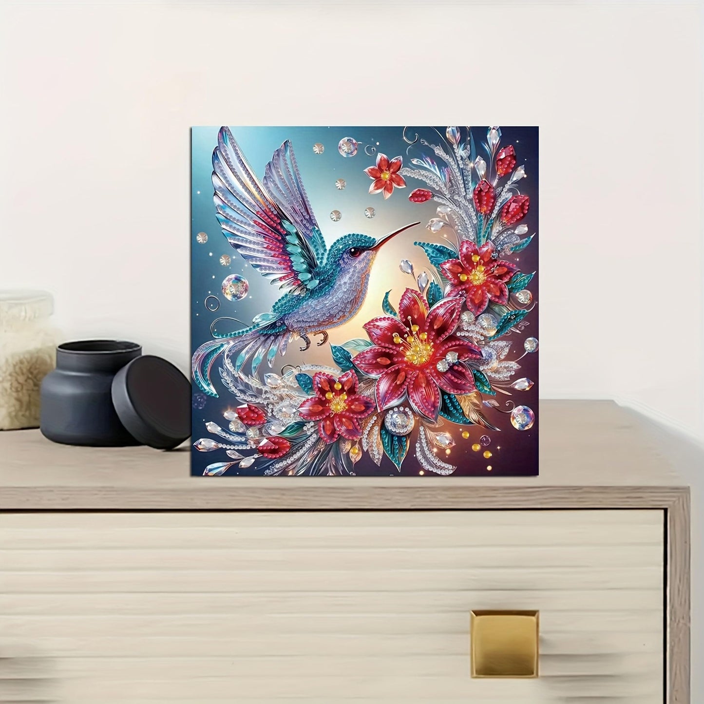 4PCS/Set Diamond Art Kits for Adults,Special Shape Partial Bird 5D DIY Diamond Painting Kits for Beginners, Hummingbird Diamond Mosaic Kit,Crystal Rhinestones Gem Art,Home Decor 11.81X11.81inchs
