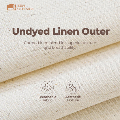 12Pack Closet Cotton Linen Drawer Organizer for Baby Clothes, Multi-Size Nursery Dresser Dividers for Clothes, Premium