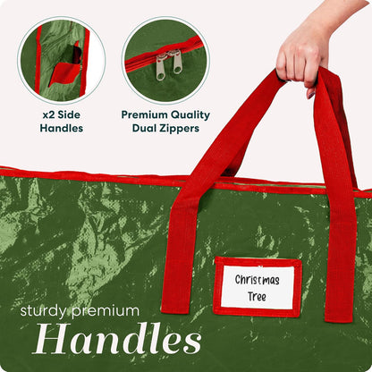 Handy Laundry Christmas Tree Storage Bag, Durable Waterproof Zippered Bag for 9 Foot Artificial Tree
