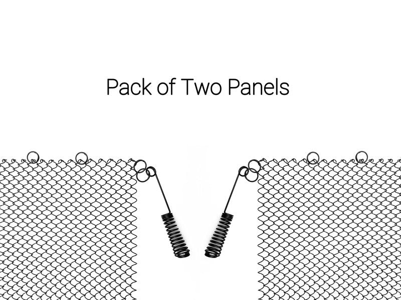 SXATOLS Fireplace Mesh Screen Curtain, Two Panels. Rod kit NOT Included(18" H x 24" W), Black