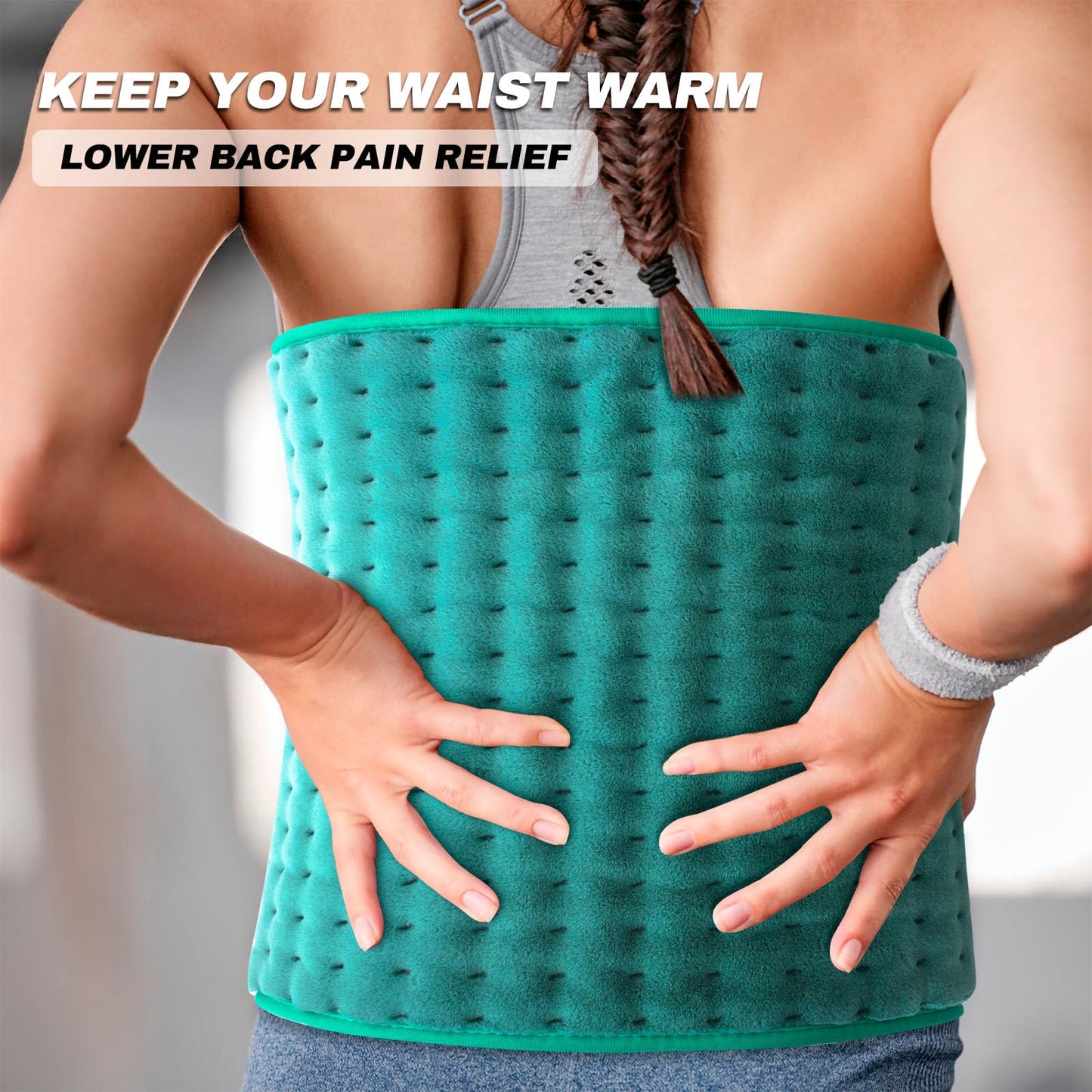 Electric Heating Pad – Alleviates Back, Neck & Shoulder Pain | Moist & Dry Heat Options | Auto Shut Off | Gifts for Women, Mom, Wife, Men and Parents – Mothers Day, Christmas and Everyday Use