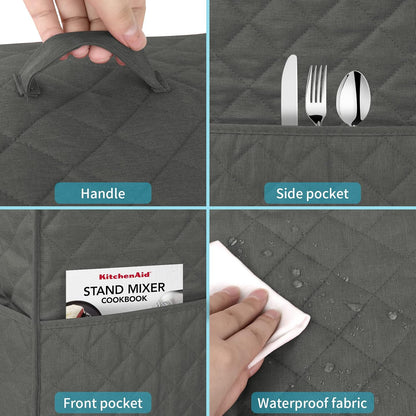 Kitchen Blender Dust Cover - Compatible with Ninja Foodi Blender, Covers for Kitchen Appliance with Accessory Pocket