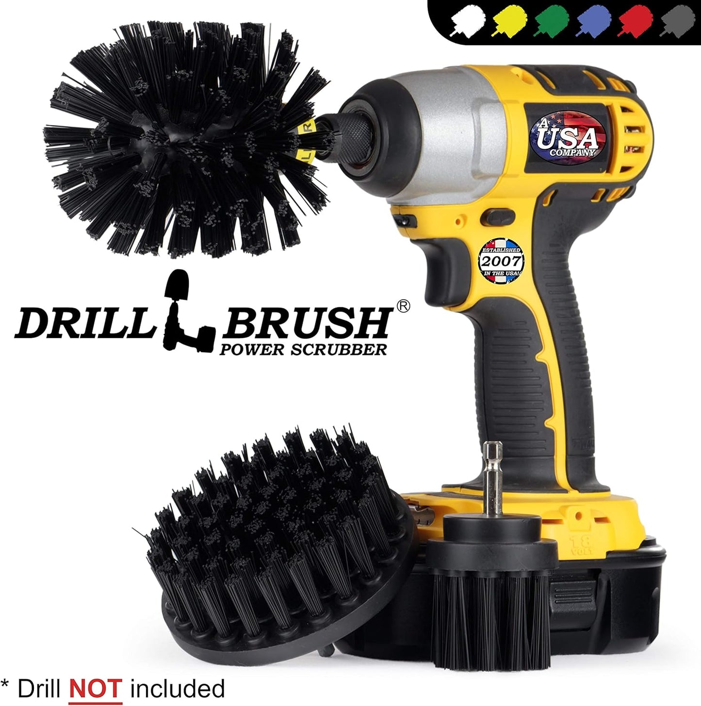 3 Set Safe Wire Brush Alternative - Ultra Stiff Nylon Bristle Scrubbing Brushes - Piece Grill Cleaning - Griddle