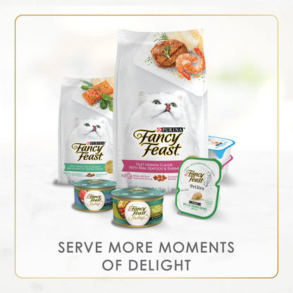 Purina Fancy Feast Wet Cat Food Flaked Tuna and Mackerel Feast - (Pack of 24) 3 oz. Cans