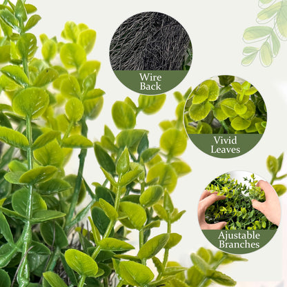 Halraino 26" Large Wreaths for Front Door, Artificial Greenery Eucalyptus Wreath for All Seasons, All-Weather Farmhouse Indoor/Outdoor Decor