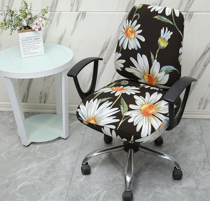 Computer Office Chair Cover, Protective & Stretchable Universal Chair Slipcover for Rotating Chairs.