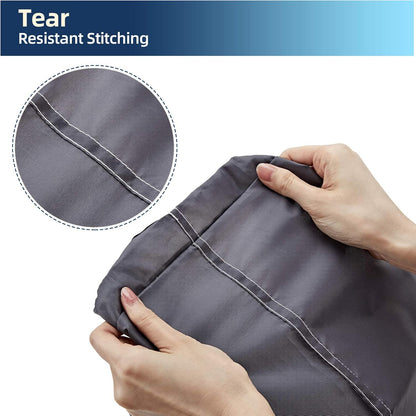 NICOGENA Wash Me Laundry Bag - 2 Packs, 28x40 inches, Heavy Duty Hamper Liner for College Students, Sky Blue & Gray