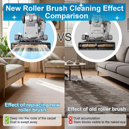 Ceoighe Vacuum Cleaner Brush Roll Compatible with Kirby Vacuum Cleaner G3/G4/G5/G6/Sentria, Ultimate G, Attachments Replacement Part, Brush Roller with Magnet&Ball Bearing for Deep Carpet Clean(1 Pcs)