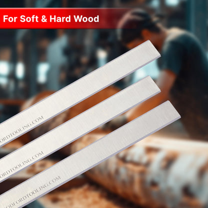 for Freud C310 Planer Jointer Knives 4 x 5/8 x 1/8 Inch Industrial Planer and Jointer Knives for Craftsman 315.23720, Magnate PK0401H, CMT 794.101, Delta 37-290, Boice, Cran - Set of 3