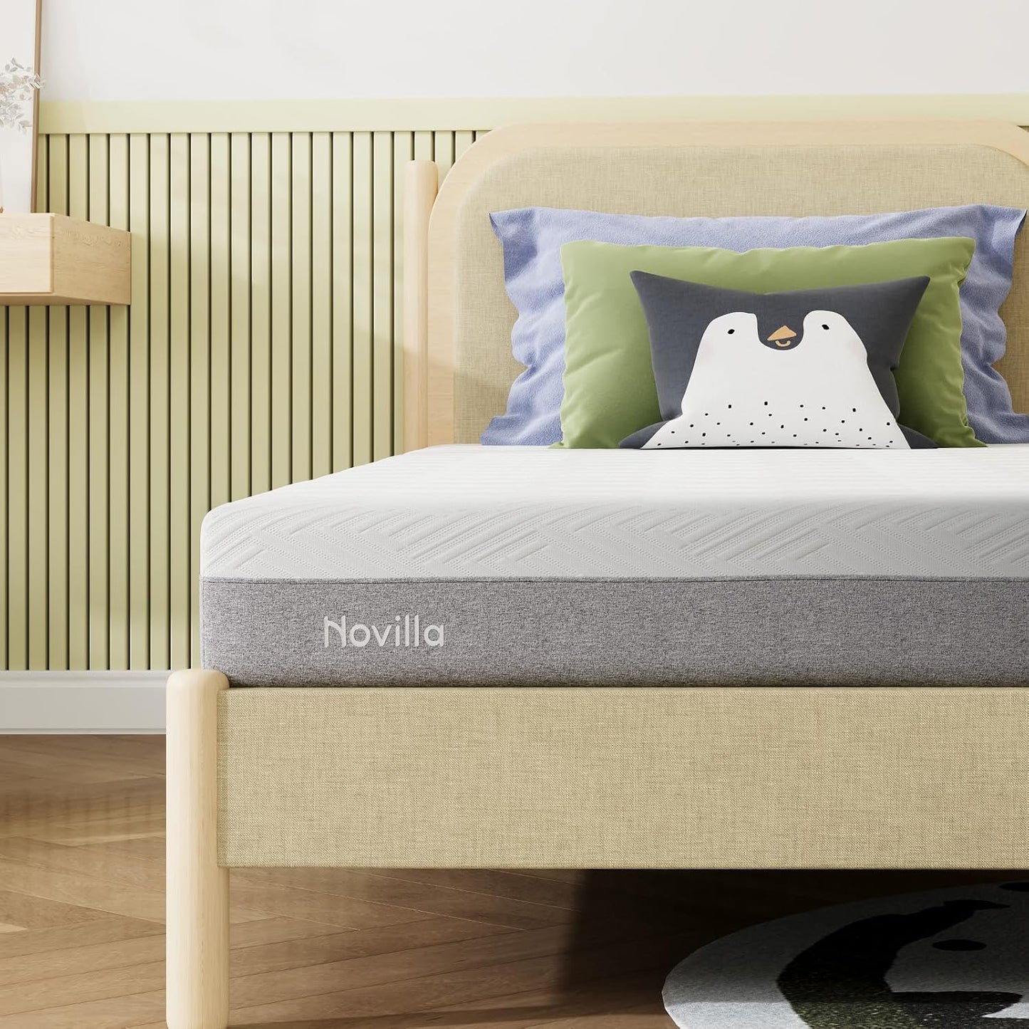 Novilla Twin XL Mattress - 6-Inch Gel Memory Foam for Cool Sleep & Pressure Relief | Medium Firm XL Size