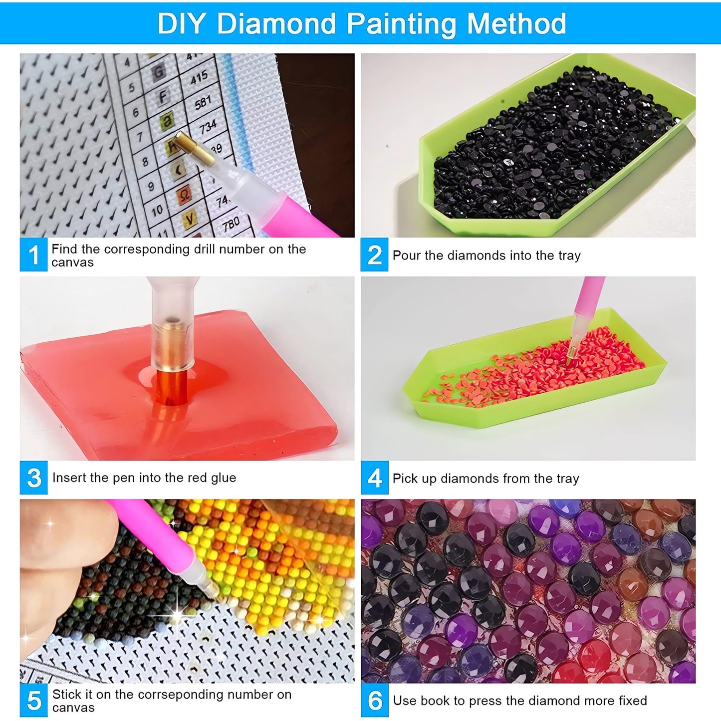 LETISH 5D Diamond Painting for Adults,DIY Diamond Painting Kits,Diamond Painting Kit Art for Wall Home Decor Arts Craft (P 15.75x19.68)