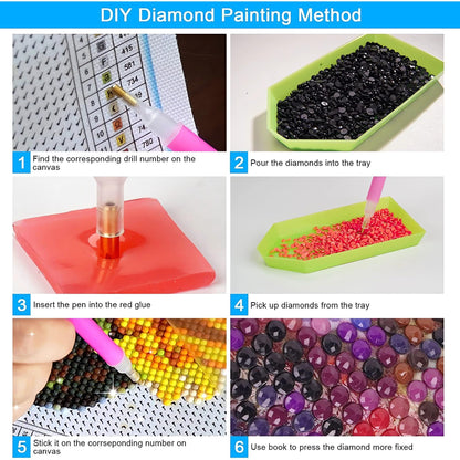 LETISH 5D Diamond Painting for Adults,DIY Diamond Painting Kits,Diamond Painting Kit Art for Wall Home Decor Arts Craft (P 15.75x19.68)