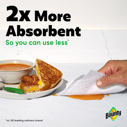 Bounty Select-A-Size Paper Towels - White, 2 Triple Rolls for Ultimate Absorbency