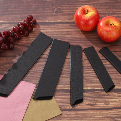 uxcell 5 Pcs Knife Cover Sleeves, 8.3" x 1.4" ABS Knives Edge Guard Blade Protector Universal Knife Sheath for Home Kitchen, Black