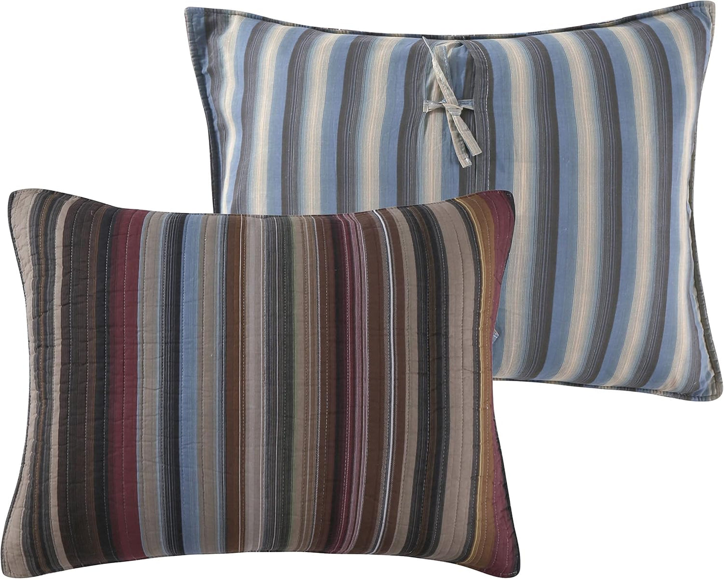 Greenland Home Durango 100% Cotton Pillow Sham, King 20x36-inch, Earth