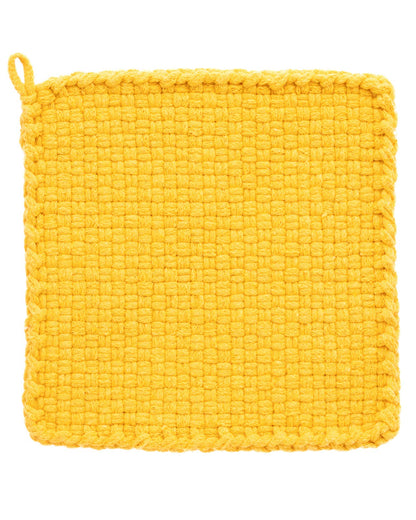 Harrisville Designs Friendly Loom | 10” PRO-Sized Yellow Potholder Weaving Loops | Craft 2 Cotton Potholders