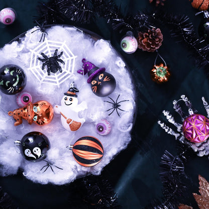 Valery Madelyn Halloween Decorations Value Bundle (2 Items), 40ct & 16ct Halloween Ornaments Tree Decorations for Holiday Party Indoor Home Decor