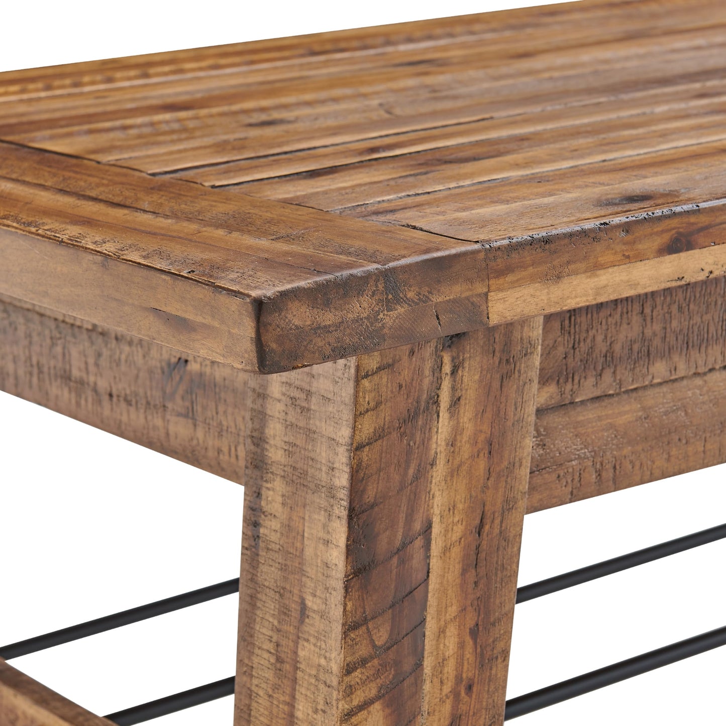 Alaterre Furniture Durango 48L Industrial Wood offee Table