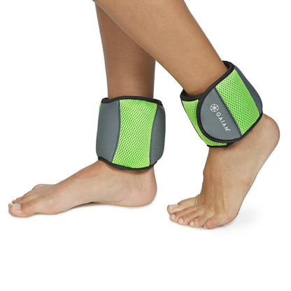 Gaiam Wrist and Ankle Weights, Wearable Bracelet to Strengthen, Tone & Sculpt, Adjustable Ankle Weights for Women & Men for Yoga, Dance, Pilates, Barre, Cardio, Home & Gym Use