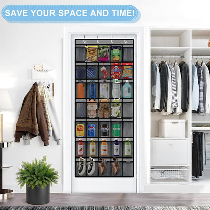 Aheroi 35 40 lbs, Closet Over the Door Shoe Organizer, Pockets Mesh Shoe Organizer Door Hanger, Large Hanging Shoe Rack