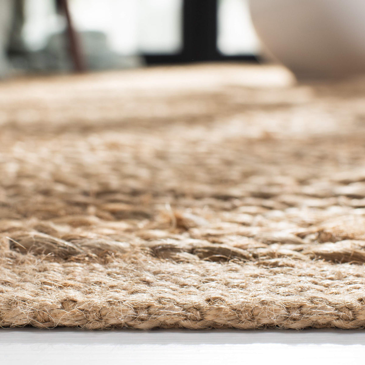 SAFAVIEH Area Rug 8x10 - Cape Cod Collection - Large - Natural, Handmade Braided Jute, Ideal for Living Room, Bedroom, Office, Dining Space (CAP355A)