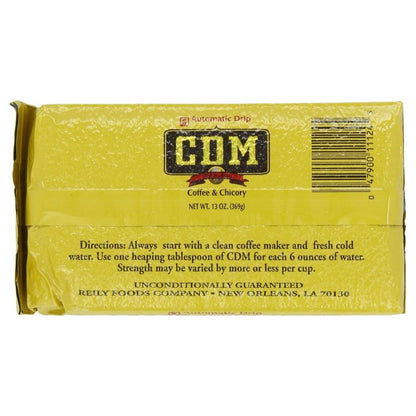CDM Ground Coffee & Chicory Automatic Drip, 13oz Bag (Pack of 12)