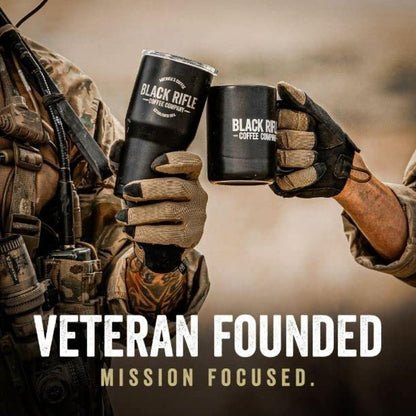 Black Rifle Coffee Company CAF, 5 lb Bag, Ground Coffee Medium Roast - Roasted Blend Made from Arabica Beans - Colombian & Brazilian Beans - Veteran Founded & American Made
