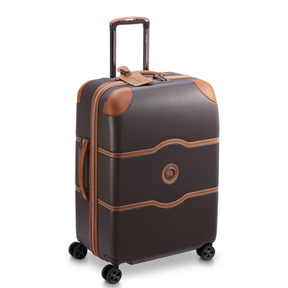 DELSEY PARIS Chatelet Air 2.0 Hardside Luggage with Spinner Wheels, Chocolate Brown, 2 Piece Set, (24/28)