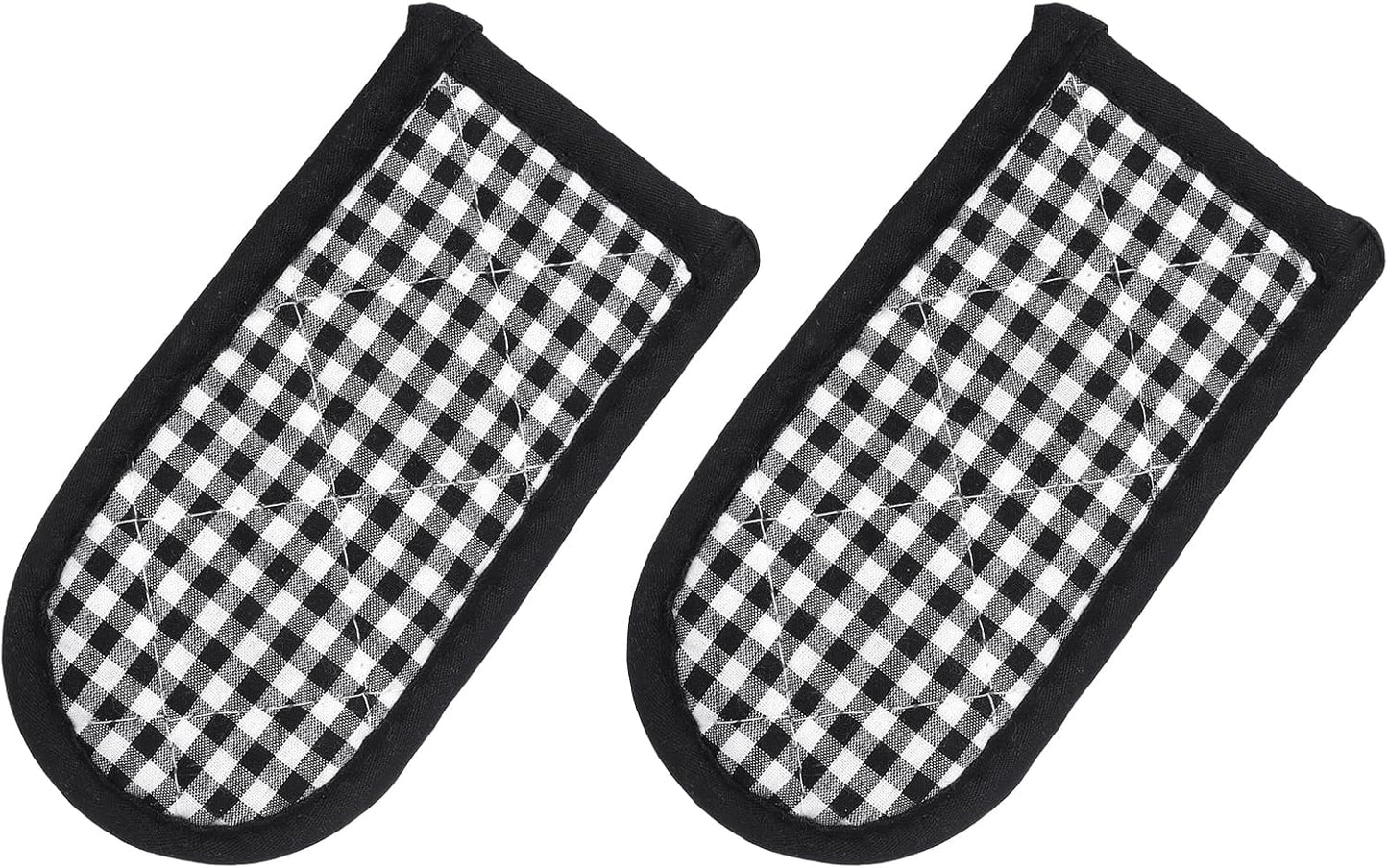 uxcell 2Pcs Pot Handle Covers, Heat Resistant Sleeve for Iron Skillet, Kitchen Baking Cooking Supplies, Black White