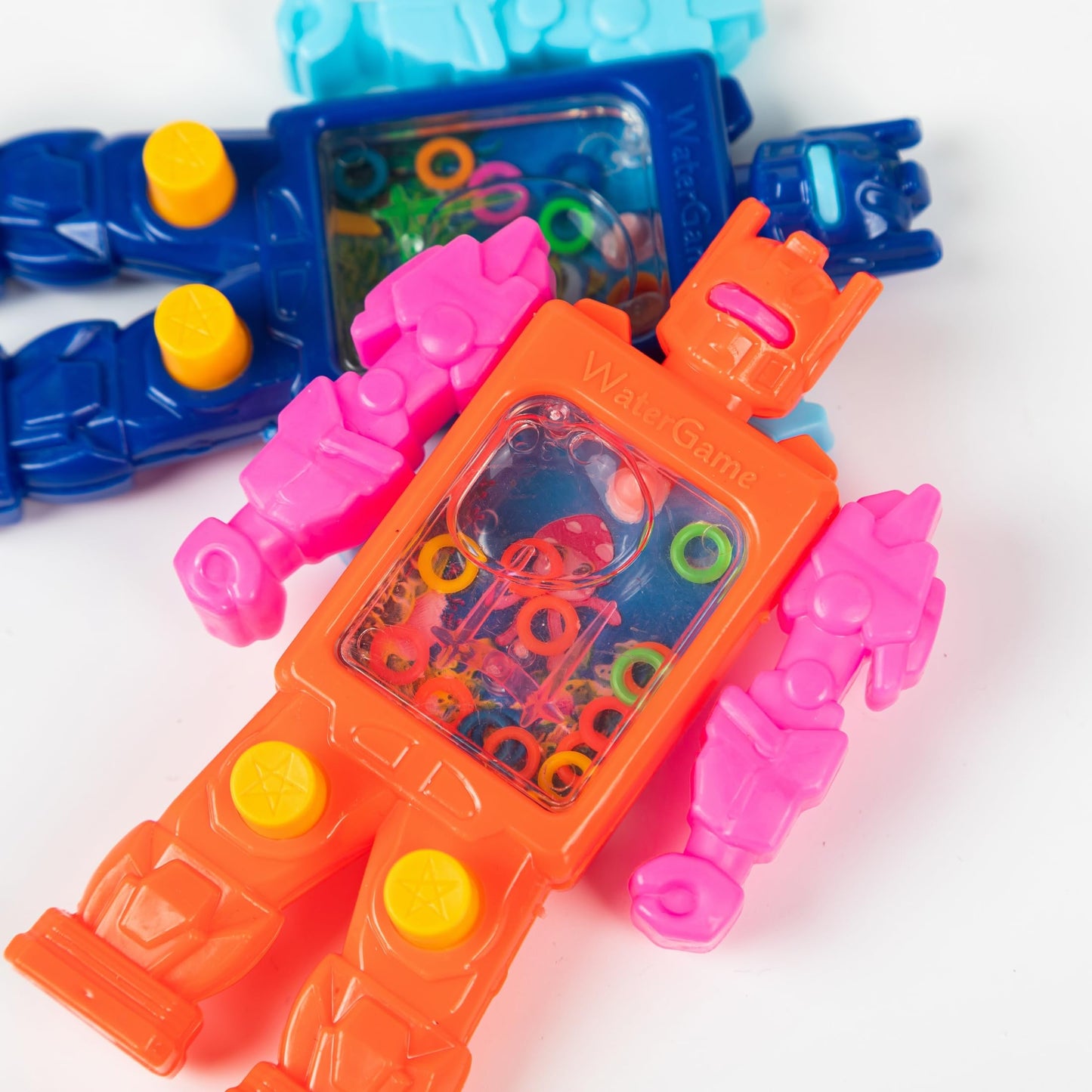 24 Pcs Robot Handheld Water Ring Toss Games for Kids Party Favors Goodie Bags Stuffers Return Gifts for Kids Birthday Classroom Prize Box Rewards Bulk, Halloween/Christmas Pinata Filler Toys