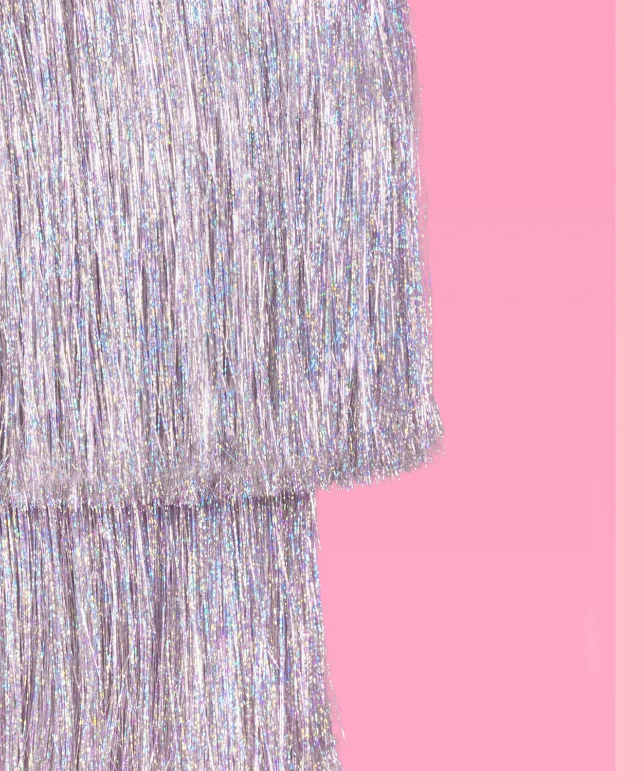 16" xo, Fetti Fringe Tinsel Chandelier - Iridescent Silver Foil, | Bachelorette Party Decorations, Birthday Photo Booth
