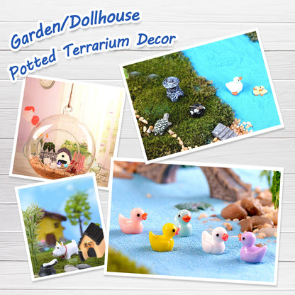 CHAKANLX 123 Pcs Fairy Garden Accessories Outdoor, Miniature Figurines, Decorations, Kit for Terrarium Supplies DIY Craft Decor
