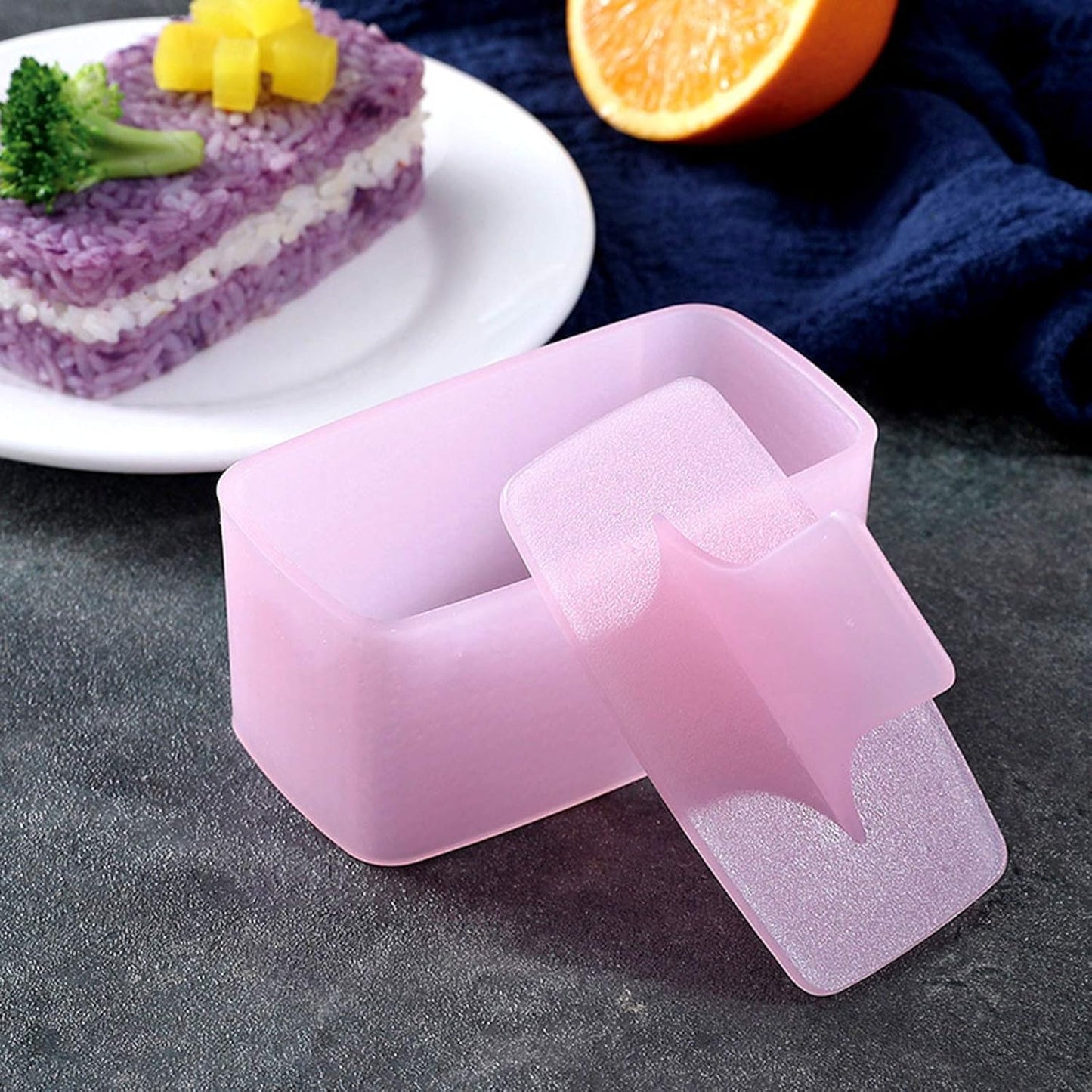 Rice Ball Maker - 3 Pack Onigiri & Sushi Mold Kit for Kids, Triangle Musubi Maker Press for Bento Box Accessories