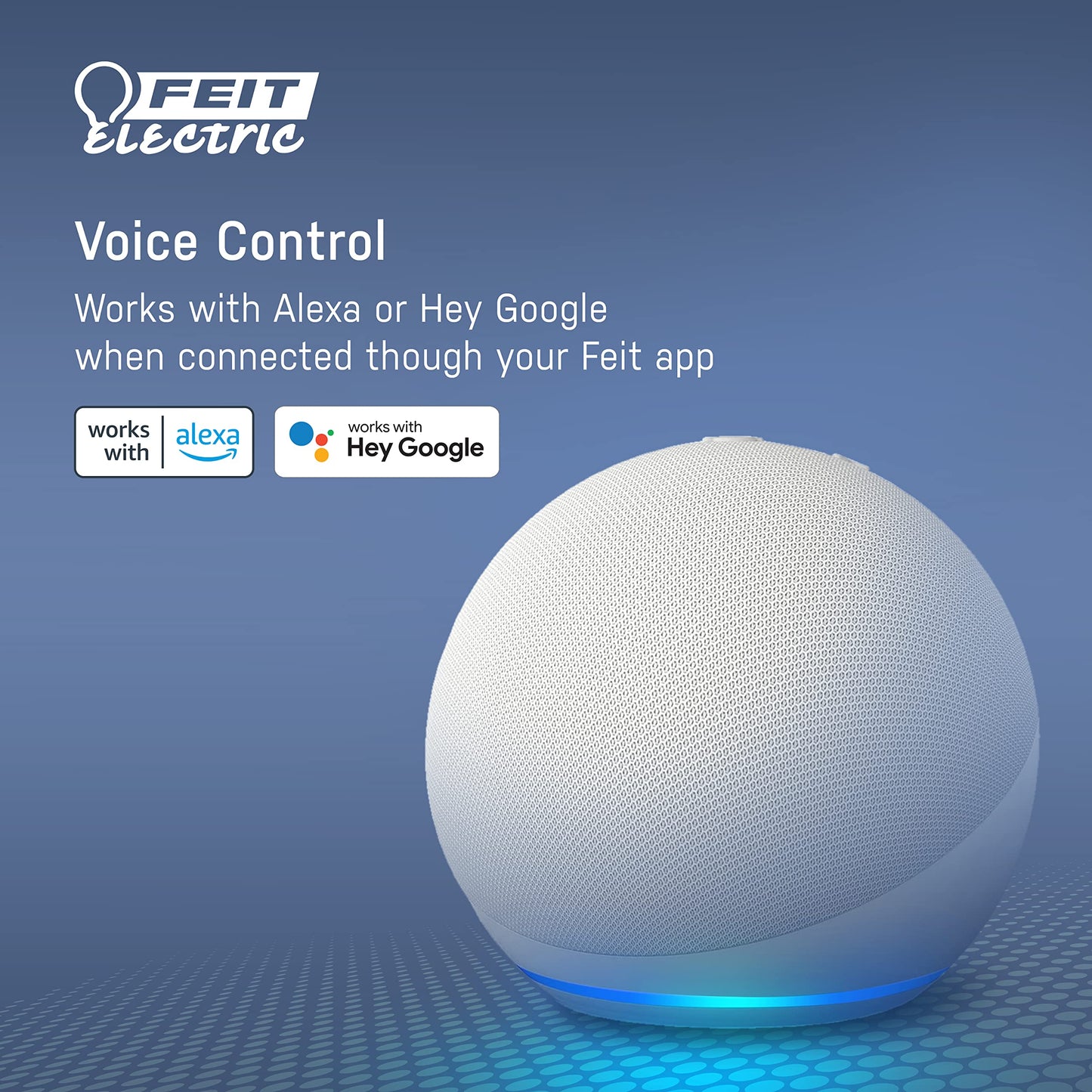 Feit Electric Smart Light Bulbs, 2.4Ghz WiFi Light Bulbs, No Hub Needed, Works with Alexa and Google, Dimmable 60 Watt = LED 9W, OM60/950CA/AG/3, 5000K Day Light, 3 Pack