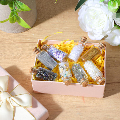 HOFURME 200 Pcs Tiny Jars with Cork Lids, 4ml Mini Glass Bottles with Cork - Clear Small Vials for DIY Crafts, Wedding Favors, Party Decorations, Spell Jars & Message Bottles