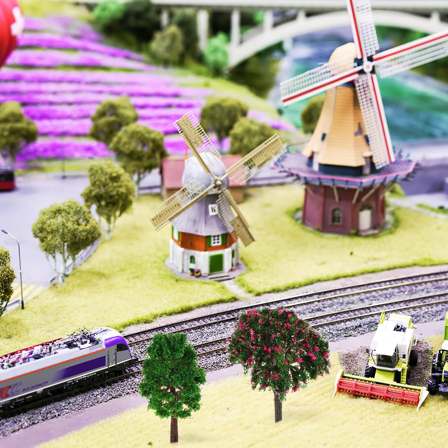 LIOOBO 12pcs Miniature Trees for Crafts Fairy Garden Accessories Mini Mixed Model Trees Dollhouse Decor Terrarium Plant for DIY Micro Landscape Train Scenery Architecture Diorama Supplies 2.1-2.5Inch