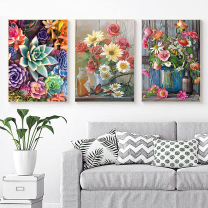 EWJRNSF 6 Pack Diamond Painting Kit Full Drill 5D Diamond Painting by Number Kits for Adults Kids Home Wall Decor 16x20 inch, HDDR Q3171 Q4513-Q4517