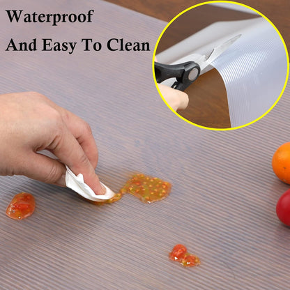 Shelf Liners for Kitchen Cabinets, 10 Inch Wide X 20 Ft Non Adhesive Waterproof Liners for Kitchen & Bathroom