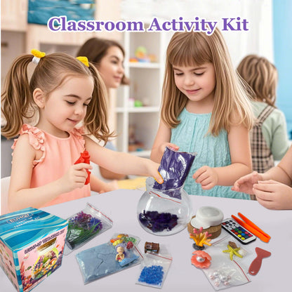 Mermaid Terrarium Kit for Kids - Toys Crafts for Girls Ages 5 6 7 8-12 Year Old Birthday (Batteries Not Included)