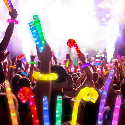 UrChoice Glow Sticks - 8PCS LED Pop Tubes for Parties | Glow Necklaces & Bracelets for Imaginative Play
